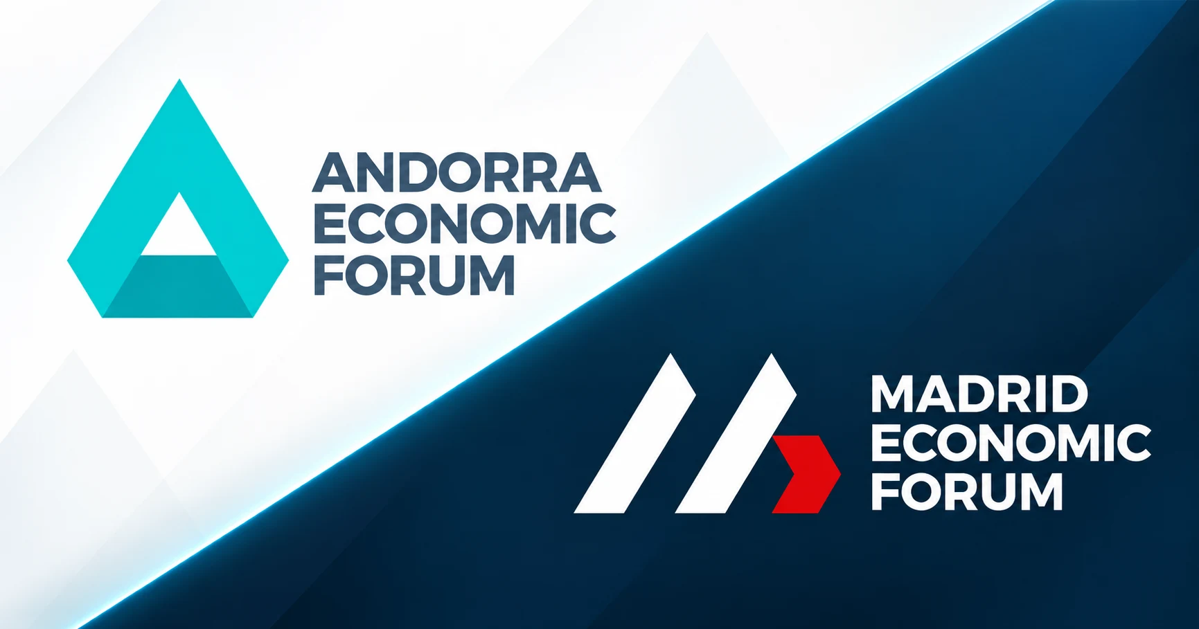 Identidades visuales de Andorra Economic Forum y Madrid Economic Forum